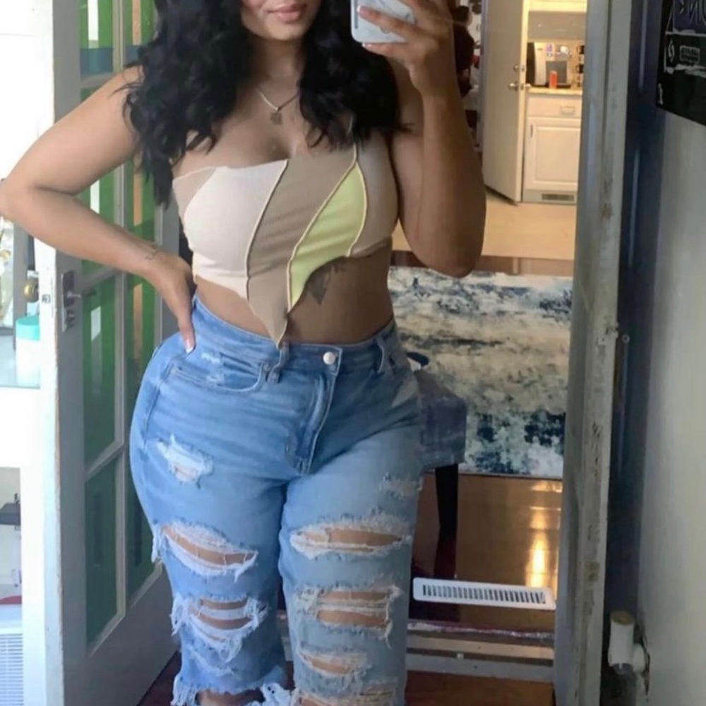 Asymmetric Hem Crop Top